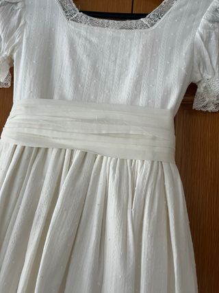 Vestido Comunión Teresa&Leticia Blanco talla 10