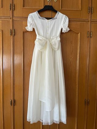 Vestido Comunión Teresa&Leticia Blanco talla 10