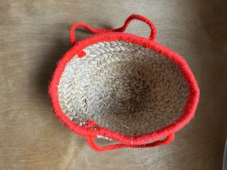 Cesta Marruecos Mimbre y Tela