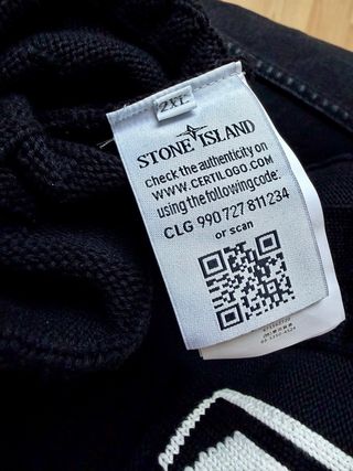 Jersey Stone Island Negro Talla XXL
