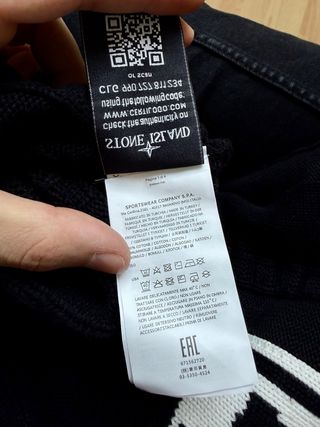 Jersey Stone Island Negro Talla XXL