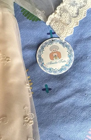 Vestido de bautizo niña encaje