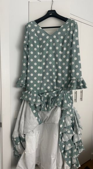 Vestido Sevillana Lunares Talla L