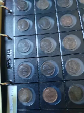 Monedas Alfonso XIII 1 y 2 céntimos