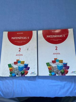 Libro matemáticas II, 2° bachillerato