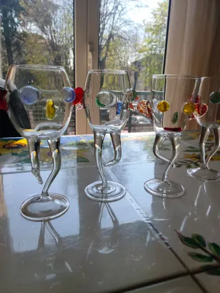 Bicchieri da collezione in vetro