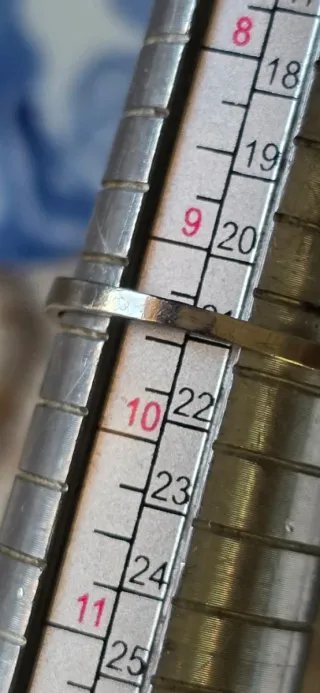 Anillo plata años 80 circonita