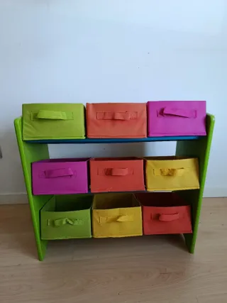 Mueble organizador infantil 9 cubos