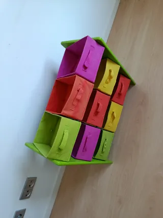 Mueble organizador infantil 9 cubos