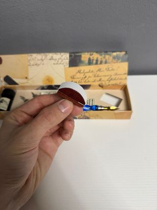 Set calligrafia vetro di Murano