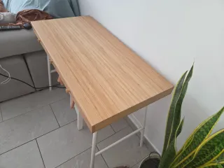 Escritorio madera y metal