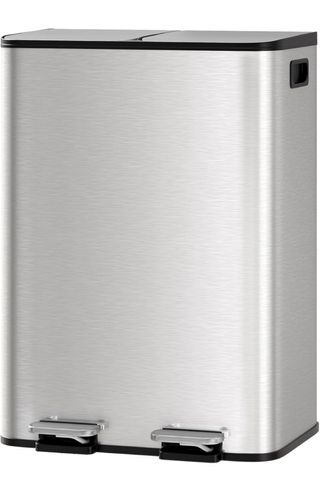 Cubo reciclaje doble metal (ABOLLADURA)