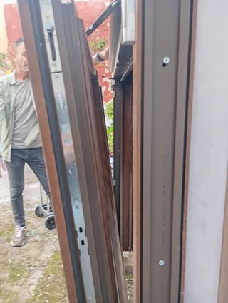 Ventana Doble PVC Marrón