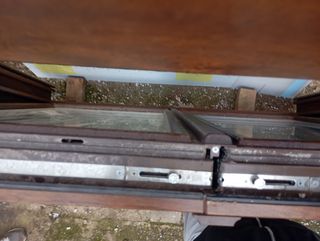 Ventana Doble PVC Marrón