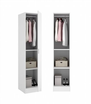Armario 1 Puerta 41 x 52 x 184 cm. Blanco