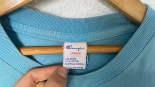 Camiseta Champion Azul Claro Vintage