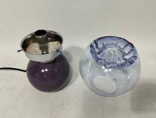 Lampada anni 70 vetro ceramica vintage