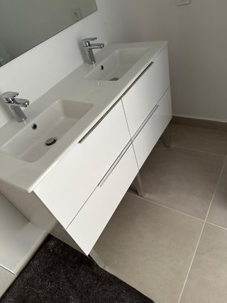 Mueble de baño doble lavabo 120 cm de ancho