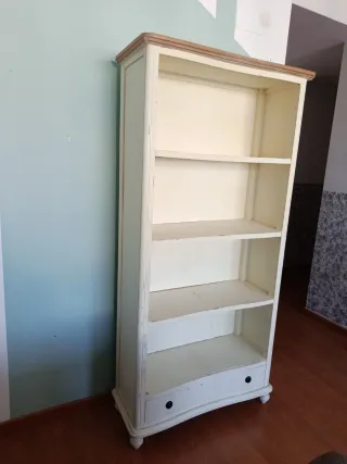 Estantería alacena vintage Blanca y Madera