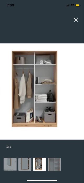 Armario puertas correderas madera