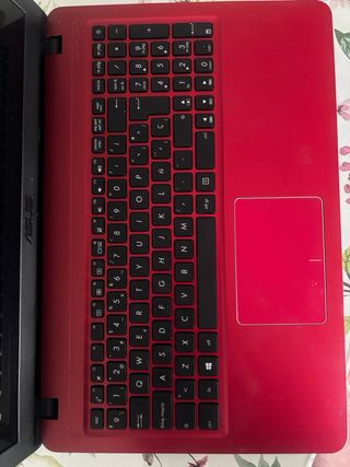 Portátil Asus Rojo y Negro