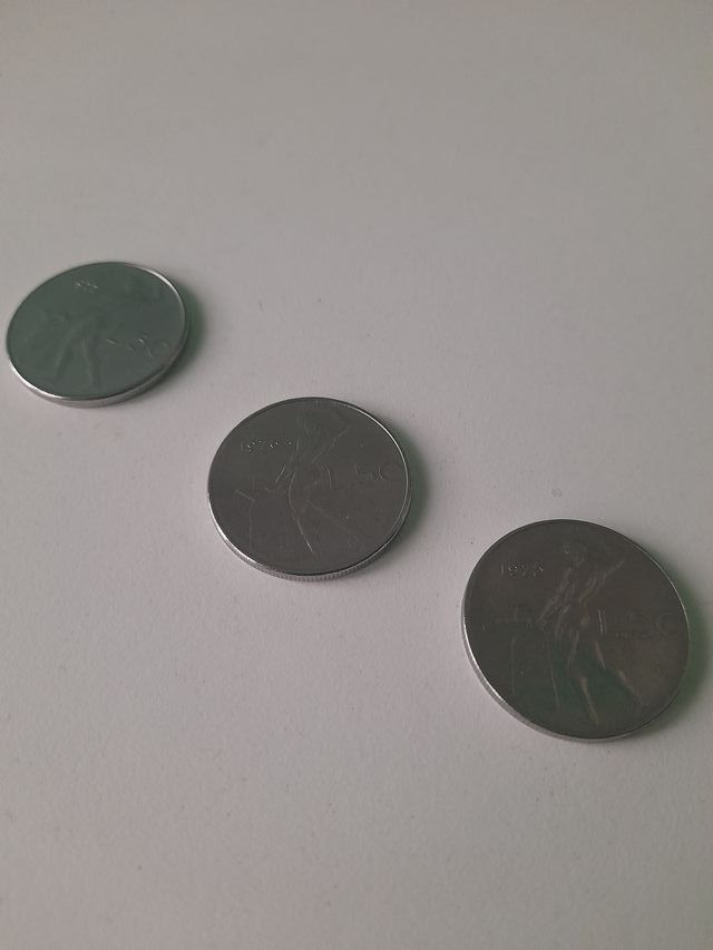 3 Monete 50 Lire Caravelle Anni '70