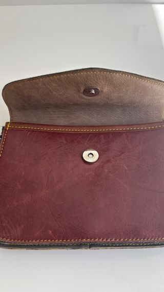 Bolso de piel con estampado cebra