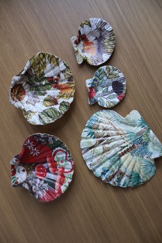 Conchiglie decorative fatte a mano artigianali