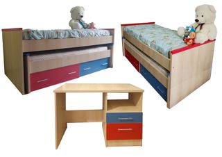 Muebles infantiles: Cama nido y escritorio