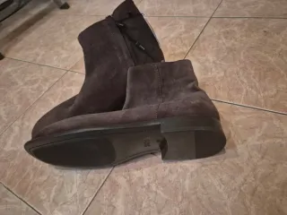 Botín serraje marrón Zara hombre