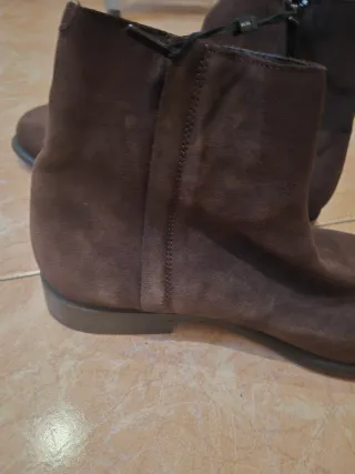 Botín serraje marrón Zara hombre