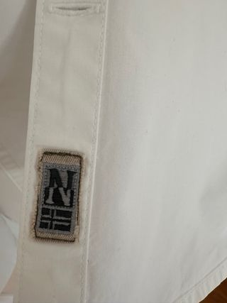 Camisa Napapijri Blanca Hombre