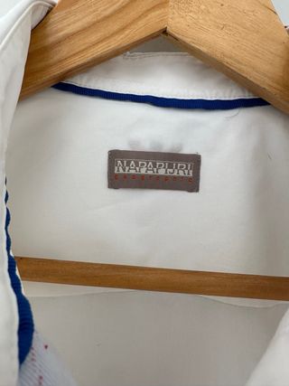 Camisa Napapijri Blanca Hombre