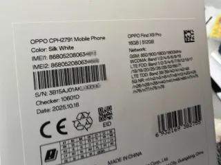 *Global* OPPO Find X9 Pro Blanco 16+512 nuevo