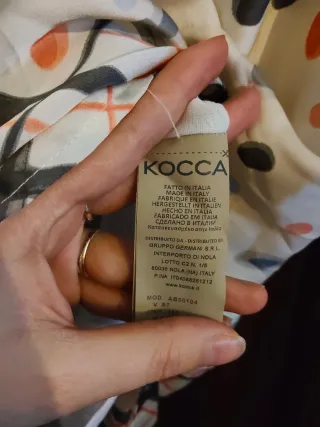 Abito Kocca fantasia pois e quadri, nuovo