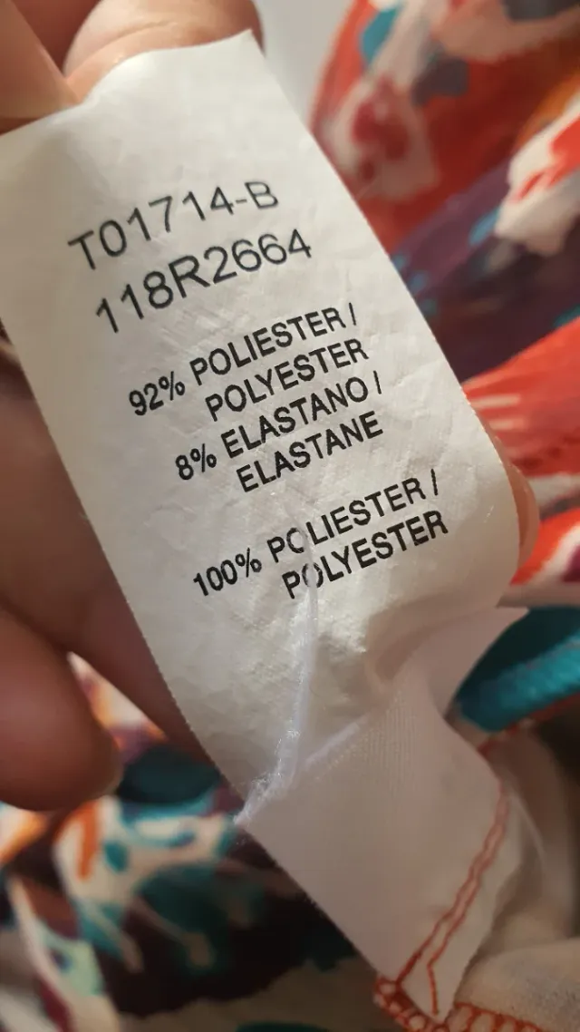 Vestido Tintoretto Manga Larga Estampado