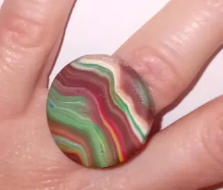 Anillo artesanal multicolor