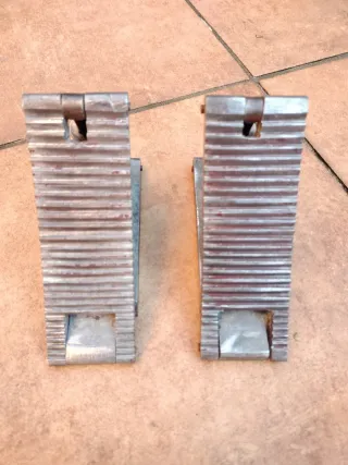 Calzos vintage aluminio y bronce