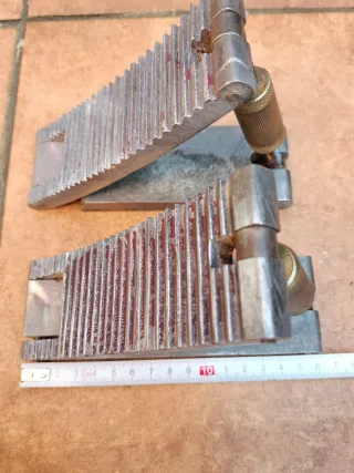 Calzos vintage aluminio y bronce