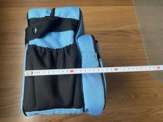 Bolso para carrito de bebé azul con flores