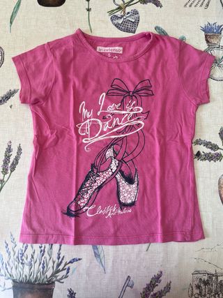 Camiseta In Extenso niña 5 años rosa