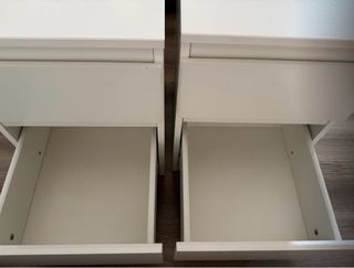 Mesitas de noche Ikea blancas (2 unidades)