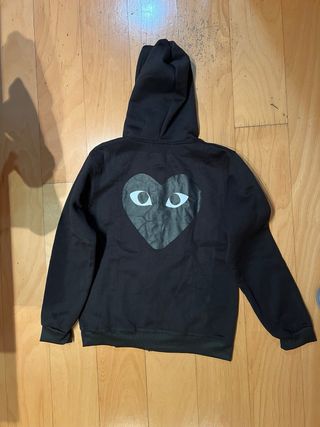 Sudadera Negra Cremallera Comme des Garçons