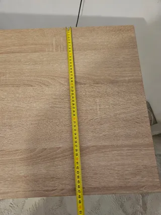 Escritorio largo madera y metal