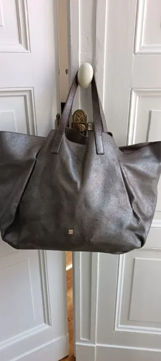 Bolso Purificación García Plateado