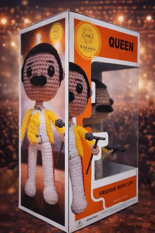 Muñeco Crochet Freddie Mercury