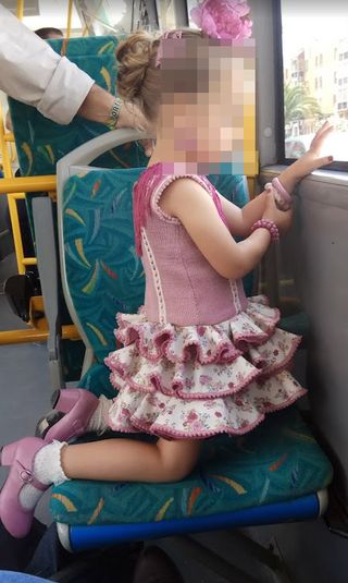 Vestido Gitana Niña Corto 2-3 Años