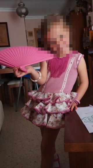 Vestido Gitana Niña Corto 2-3 Años