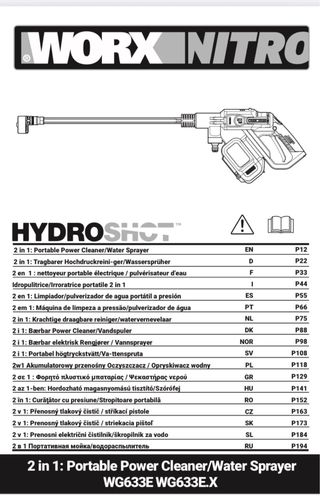 Hidrolimpiadora Worx 56 bares “Nueva”