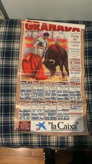 Cartel Toros Granada Feria Corpus 1999